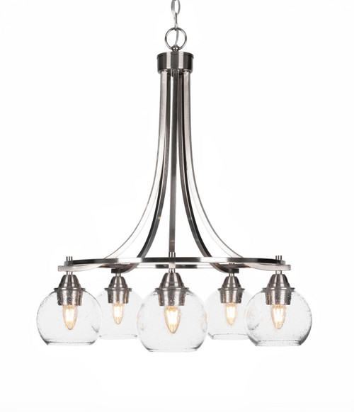 Toltec Lighting - 3415-BN-4100 - Five Light Chandelier - Paramount - Brushed Nickel