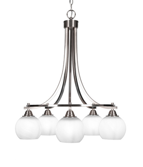 Toltec Lighting - 3415-BN-4101 - Five Light Chandelier - Paramount - Brushed Nickel