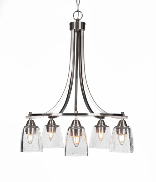Toltec Lighting - 3415-BN-461 - Five Light Chandelier - Paramount - Brushed Nickel