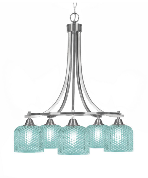 Toltec Lighting - 3415-BN-4615 - Five Light Chandelier - Paramount - Brushed Nickel