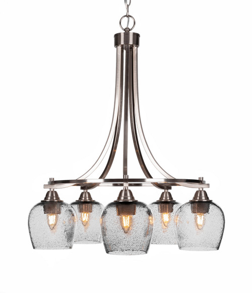 Toltec Lighting - 3415-BN-4810 - Five Light Chandelier - Paramount - Brushed Nickel