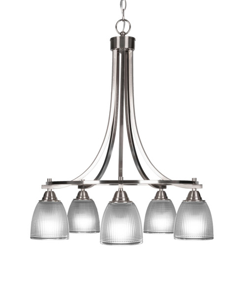 Toltec Lighting - 3415-BN-500 - Five Light Chandelier - Paramount - Brushed Nickel