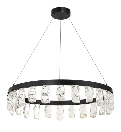 George Kovacs - P1497-66A-L - LED Chandelier - Artic Glacier - Coal Black