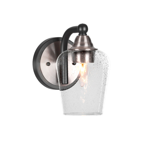 Toltec Lighting - 3421-MBBN-210 - One Light Wall Sconce - Paramount - Matte Black & Brushed Nickel