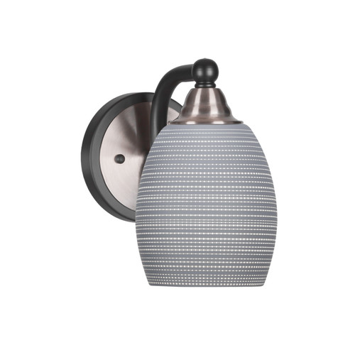 Toltec Lighting - 3421-MBBN-4022 - One Light Wall Sconce - Paramount - Matte Black & Brushed Nickel