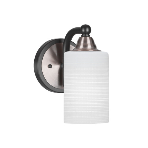 Toltec Lighting - 3421-MBBN-4061 - One Light Wall Sconce - Paramount - Matte Black & Brushed Nickel