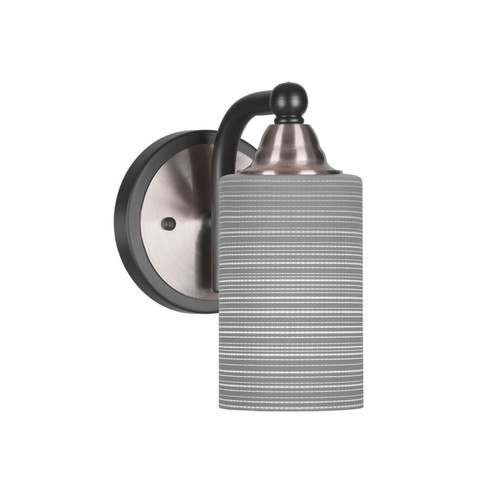 Toltec Lighting - 3421-MBBN-4062 - One Light Wall Sconce - Paramount - Matte Black & Brushed Nickel