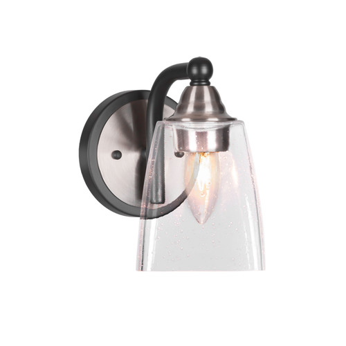 Toltec Lighting - 3421-MBBN-461 - One Light Wall Sconce - Paramount - Matte Black & Brushed Nickel