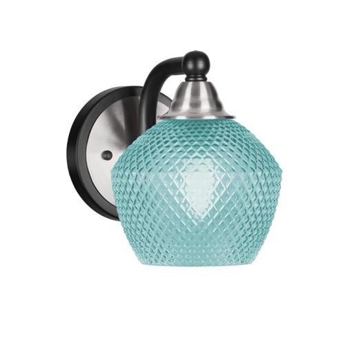 Toltec Lighting - 3421-MBBN-4625 - One Light Wall Sconce - Paramount - Matte Black & Brushed Nickel