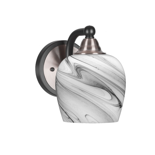 Toltec Lighting - 3421-MBBN-4819 - One Light Wall Sconce - Paramount - Matte Black & Brushed Nickel