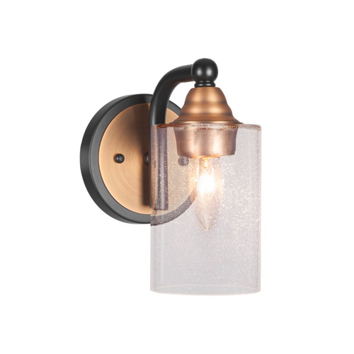 Toltec Lighting - 3421-MBBR-300 - One Light Wall Sconce - Paramount - Matte Black & Brass