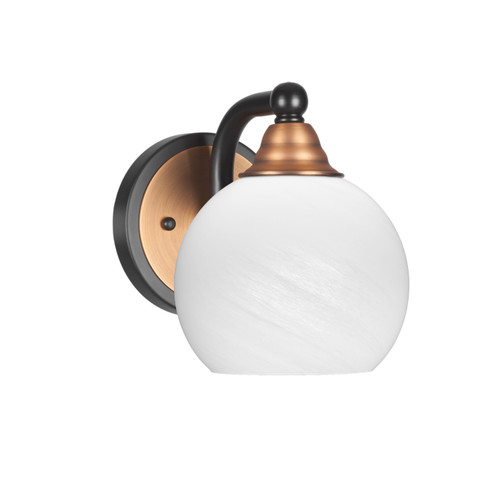 Toltec Lighting - 3421-MBBR-4101 - One Light Wall Sconce - Paramount - Matte Black & Brass