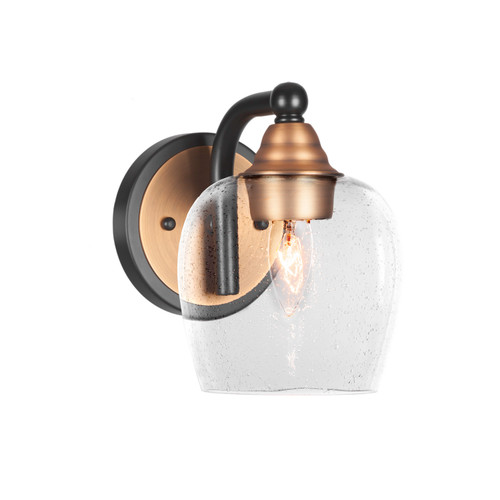 Toltec Lighting - 3421-MBBR-4810 - One Light Wall Sconce - Paramount - Matte Black & Brass
