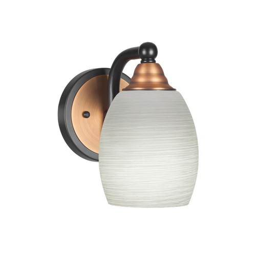 Toltec Lighting - 3421-MBBR-615 - One Light Wall Sconce - Paramount - Matte Black & Brass