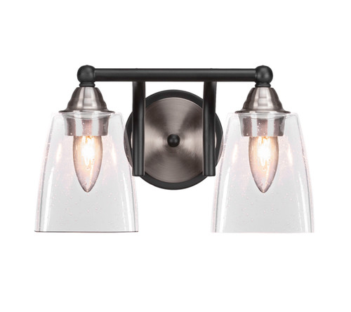 Toltec Lighting - 3422-MBBN-461 - Two Light Bath Bar - Paramount - Matte Black & Brushed Nickel