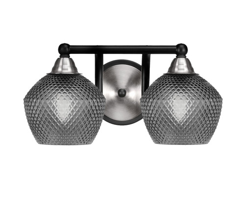 Toltec Lighting - 3422-MBBN-4622 - Two Light Bath Bar - Paramount - Matte Black & Brushed Nickel