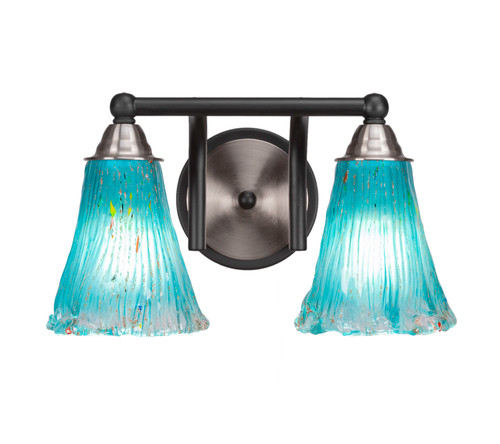 Toltec Lighting - 3422-MBBN-725 - Two Light Bath Bar - Paramount - Matte Black & Brushed Nickel