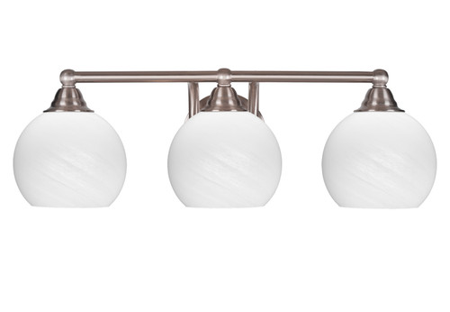Toltec Lighting - 3423-BN-4101 - Three Light Bath Bar - Paramount - Brushed Nickel