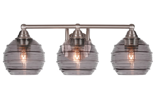 Toltec Lighting - 3423-BN-5112 - Three Light Bath Bar - Paramount - Brushed Nickel