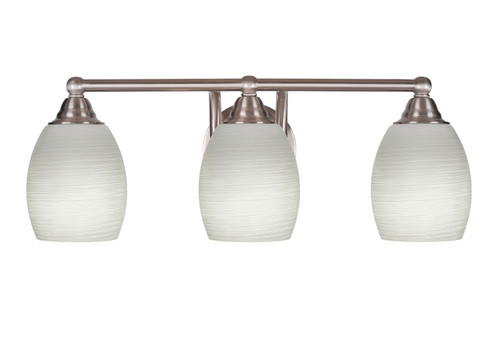Toltec Lighting - 3423-BN-615 - Three Light Bath Bar - Paramount - Brushed Nickel