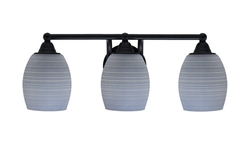 Toltec Lighting - 3423-MB-4022 - Three Light Bath Bar - Paramount - Matte Black