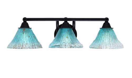Toltec Lighting - 3423-MB-458 - Three Light Bath Bar - Paramount - Matte Black