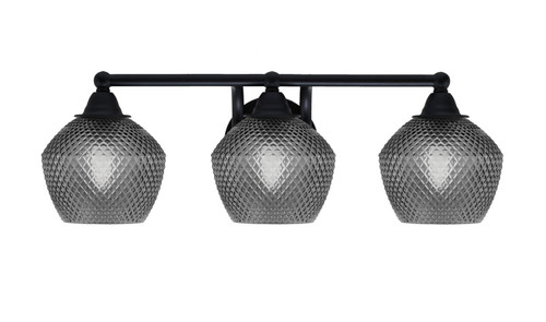 Toltec Lighting - 3423-MB-4622 - Three Light Bath Bar - Paramount - Matte Black