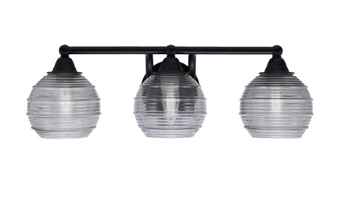 Toltec Lighting - 3423-MB-5112 - Three Light Bath Bar - Paramount - Matte Black