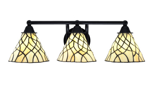 Toltec Lighting - 3423-MB-9115 - Three Light Bath Bar - Paramount - Matte Black