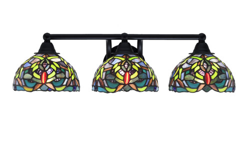 Toltec Lighting - 3423-MB-9905 - Three Light Bath Bar - Paramount - Matte Black