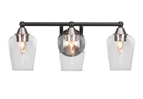 Toltec Lighting - 3423-MBBN-210 - Three Light Bath Bar - Paramount - Matte Black & Brushed Nickel