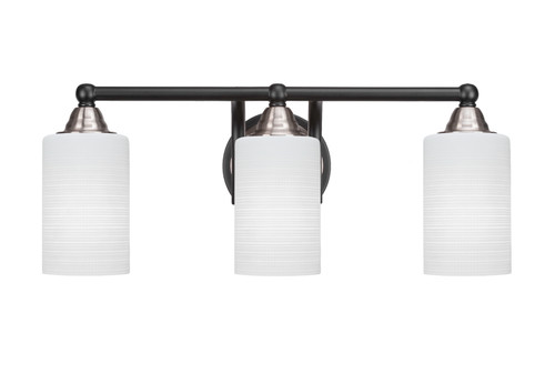 Toltec Lighting - 3423-MBBN-4061 - Three Light Bath Bar - Paramount - Matte Black & Brushed Nickel