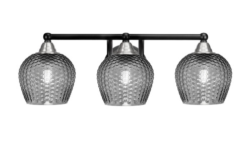 Toltec Lighting - 3423-MBBN-4602 - Three Light Bath Bar - Paramount - Matte Black & Brushed Nickel