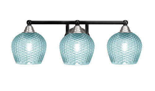 Toltec Lighting - 3423-MBBN-4605 - Three Light Bath Bar - Paramount - Matte Black & Brushed Nickel