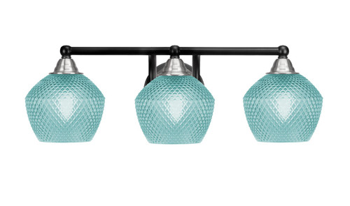 Toltec Lighting - 3423-MBBN-4625 - Three Light Bath Bar - Paramount - Matte Black & Brushed Nickel