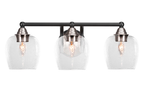 Toltec Lighting - 3423-MBBN-4810 - Three Light Bath Bar - Paramount - Matte Black & Brushed Nickel