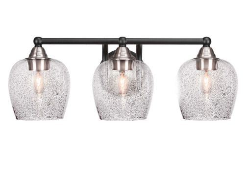 Toltec Lighting - 3423-MBBN-4812 - Three Light Bath Bar - Paramount - Matte Black & Brushed Nickel