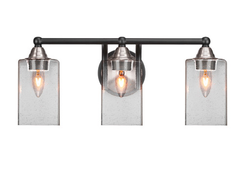 Toltec Lighting - 3423-MBBN-530 - Three Light Bath Bar - Paramount - Matte Black & Brushed Nickel