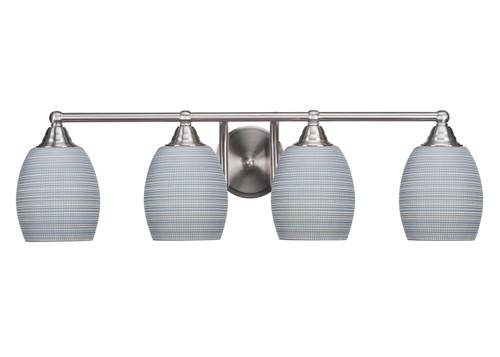 Toltec Lighting - 3424-BN-4022 - Four Light Bath Bar - Paramount - Brushed Nickel