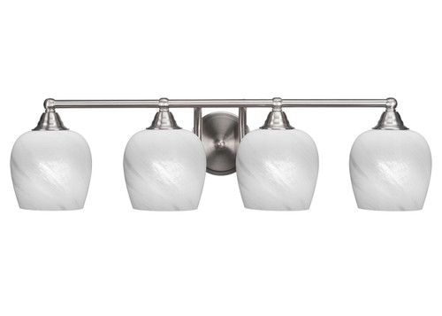 Toltec Lighting - 3424-BN-4811 - Four Light Bath Bar - Paramount - Brushed Nickel