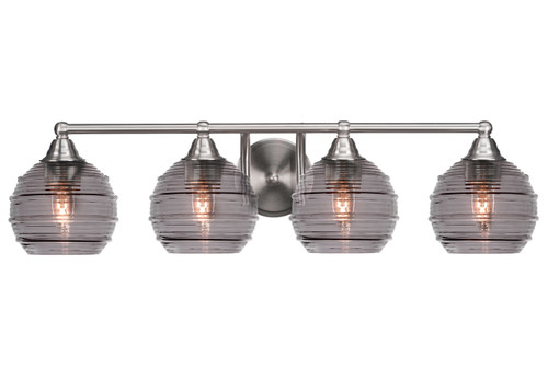 Toltec Lighting - 3424-BN-5112 - Four Light Bath Bar - Paramount - Brushed Nickel