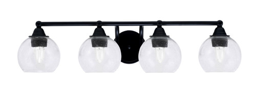 Toltec Lighting - 3424-MB-4100 - Four Light Bath Bar - Paramount - Matte Black