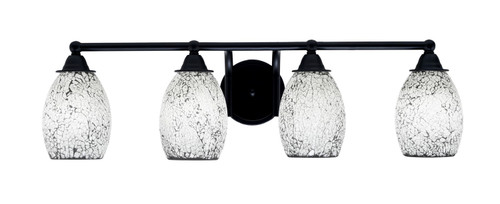 Toltec Lighting - 3424-MB-4165 - Four Light Bath Bar - Paramount - Matte Black