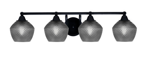 Toltec Lighting - 3424-MB-4622 - Four Light Bath Bar - Paramount - Matte Black