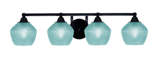 Toltec Lighting - 3424-MB-4625 - Four Light Bath Bar - Paramount - Matte Black