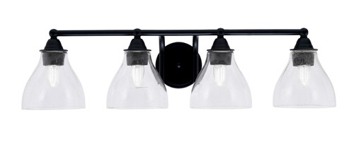 Toltec Lighting - 3424-MB-4760 - Four Light Bath Bar - Paramount - Matte Black