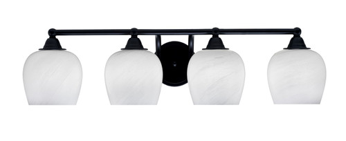 Toltec Lighting - 3424-MB-4811 - Four Light Bath Bar - Paramount - Matte Black