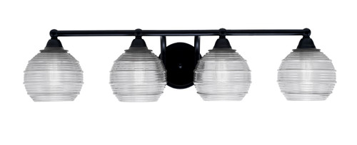 Toltec Lighting - 3424-MB-5110 - Four Light Bath Bar - Paramount - Matte Black