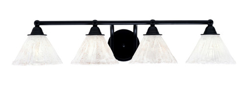 Toltec Lighting - 3424-MB-7195 - Four Light Bath Bar - Paramount - Matte Black