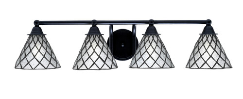 Toltec Lighting - 3424-MB-9185 - Four Light Bath Bar - Paramount - Matte Black